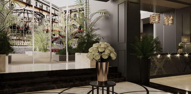 Hotel Palazzo Doglio Cagliari Exteriér fotografie The lobby of the hotel