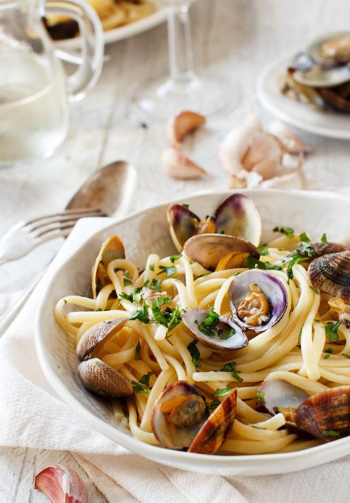 Hotel Palazzo Doglio Cagliari Exteriér fotografie Spaghetti vongole